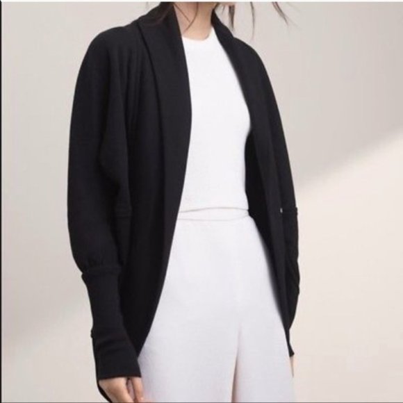 Aritzia Sweaters - Aritzia Wilfred diderot oversized black  cardigan with studs size medium